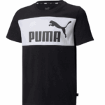 Puma Ess Colorblock T-shirt Sort-Hvid Børn