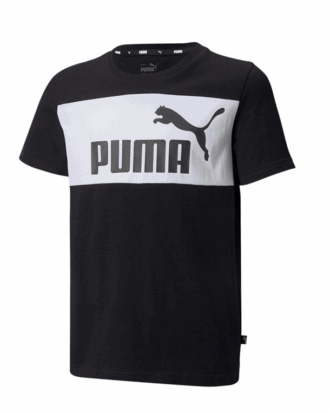 Puma Ess Colorblock T-shirt Sort-Hvid Børn