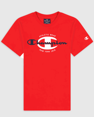 Champion Crewneck T-shirt Rød Børn