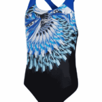 Speedo Allover Splashback Badedragt Blå-Sort Børn