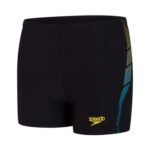 Speedo Allover Panel Aquashorts Badebukser Sort Børn