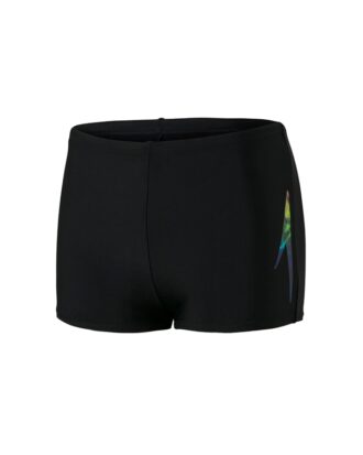 Speedo Gala Logo Panel Aquashort Badebukser Sort Drenge