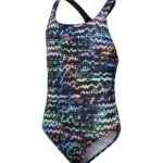 Speedo Printed Medalist Badedragt Sort-Multi Børn