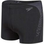 Speedo Badebuks Boom Splice Aquashort Sort-Grå Herre