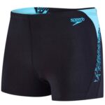 Speedo badebuks Boom Splice kort sort-blå herre