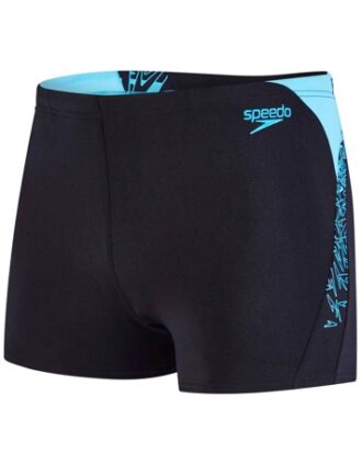 Speedo badebuks Boom Splice kort sort-blå herre