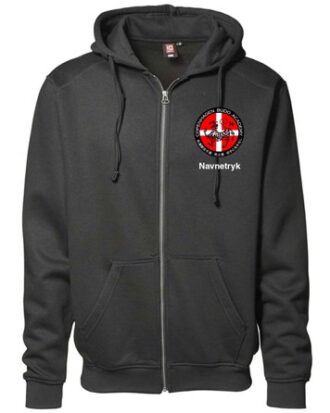 CBA Sort Hoodie M. Lynlås, Logo Og Navnetryk Voksen