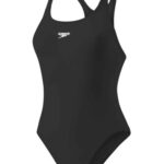 Speedo medalist plus sort badedragt pige