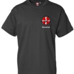 CBA T-SHIRT MED LOGO OG NAVENTRYK BØRN